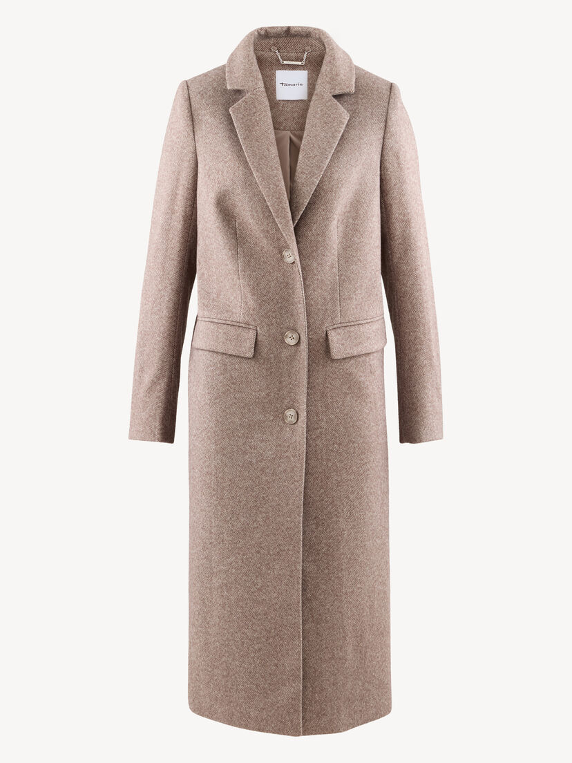 Jas - bruin, Warm Taupe Herringbone, hi-res