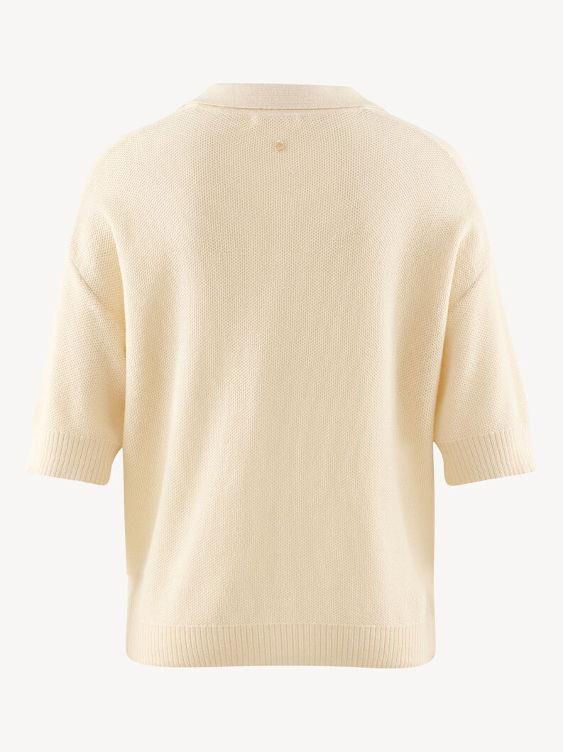 Polo Sweater - beige, Sugar Swizzle, hi-res