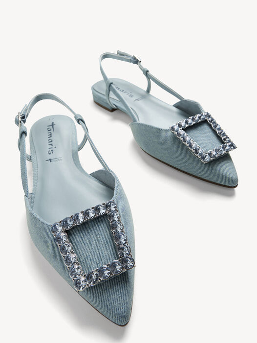 Slingpumps, DENIM, hi-res