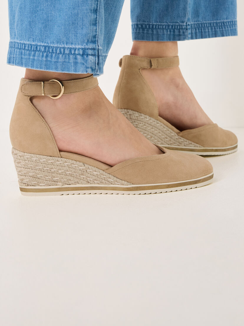 Leren Sleehakpumps - bruin, TAN, hi-res