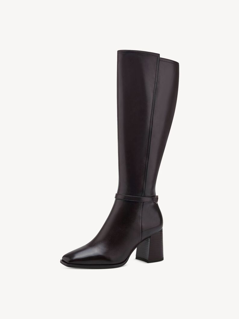 Leather Boots - brown, MAHOGANY, hi-res