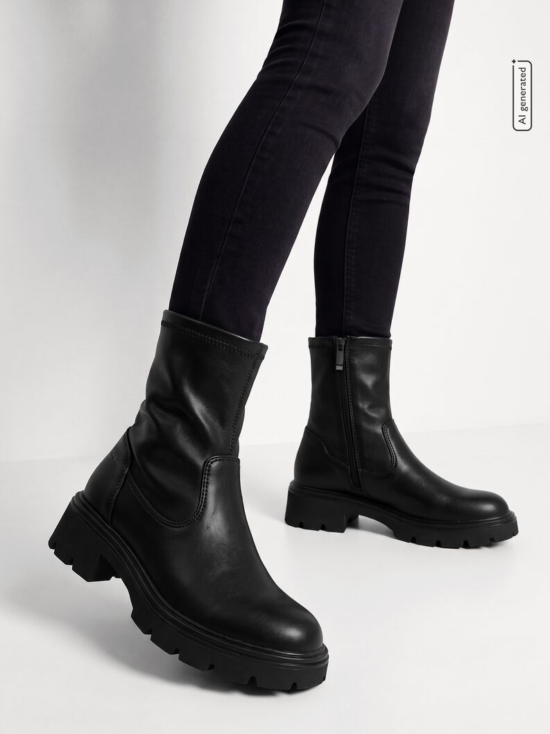 Bootie, BLACK, hi-res