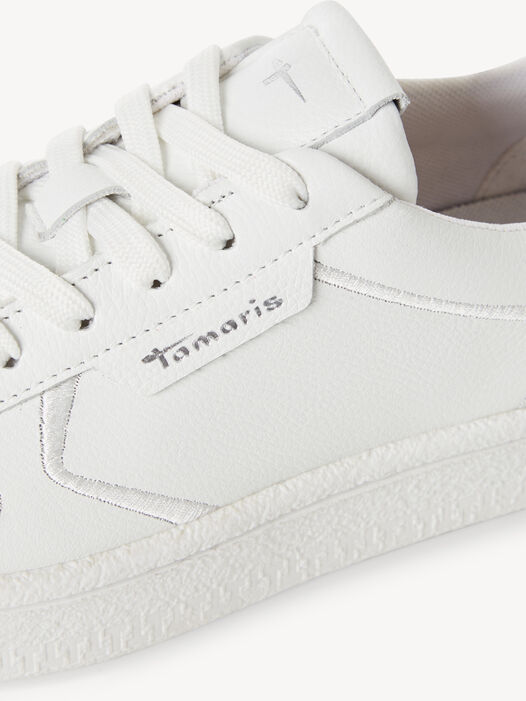 Sneaker, WHITE LEATHER, hi-res