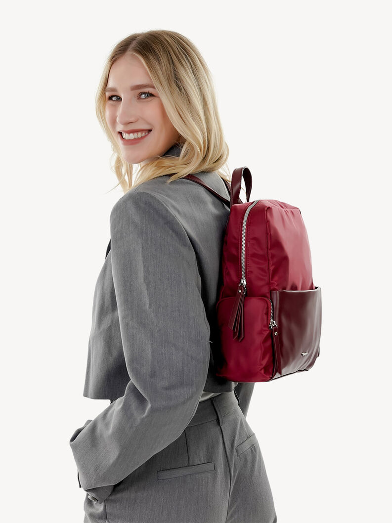 Backpack - red, wine, hi-res