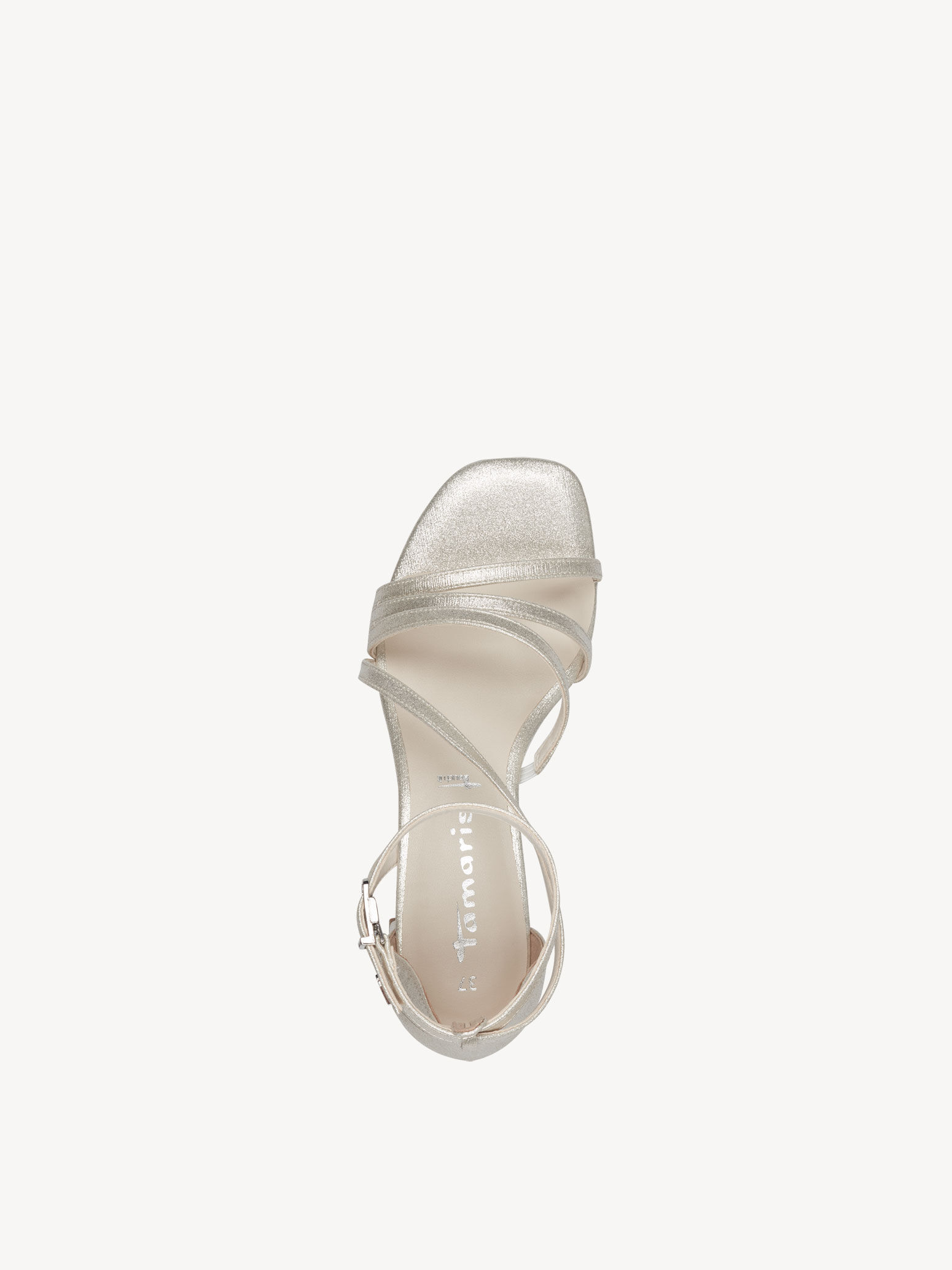 Tamaris Damen Riemchensandalen – Blau Navy Metallic, Modell 1-1-28239-24
