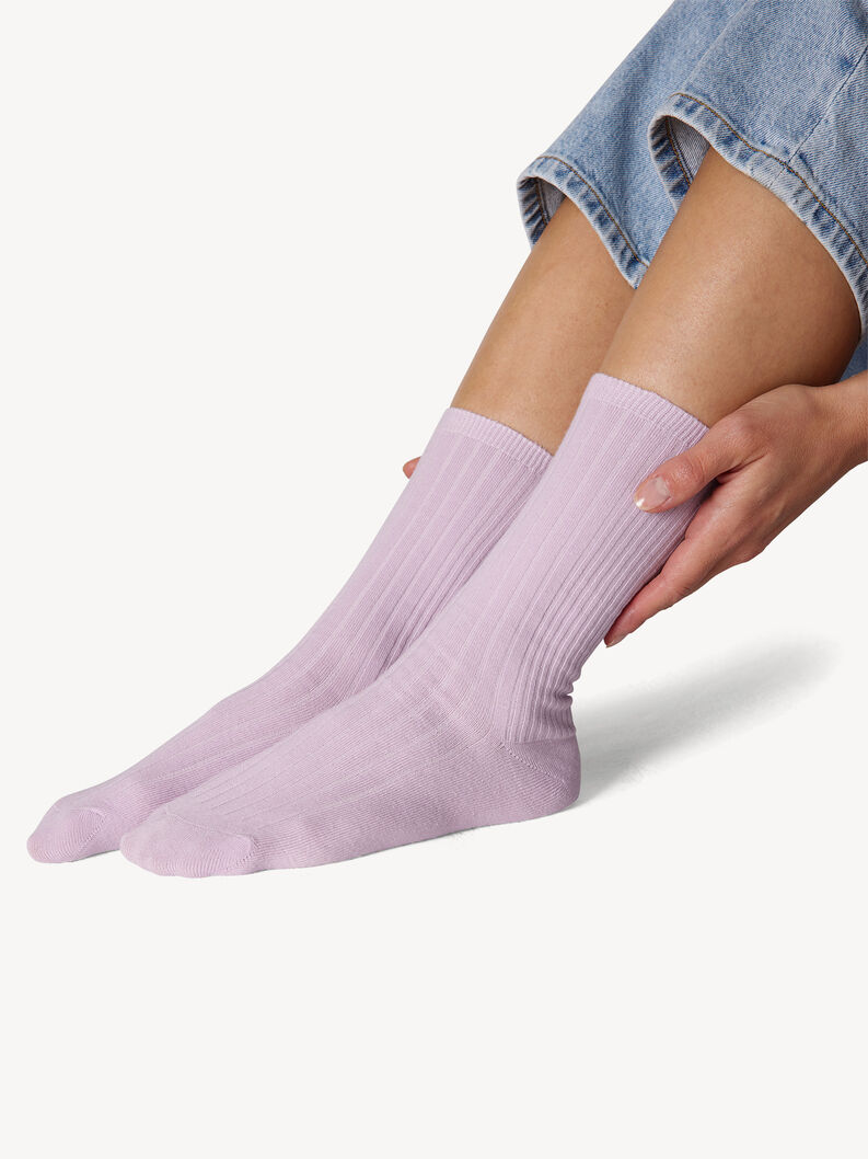 Socks 4-pack - multicolor, Grey/Black/Lavender/Offwhite, hi-res
