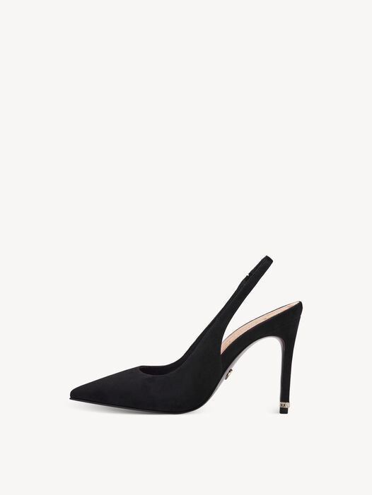 Slingpumps, BLACK SUEDE, hi-res