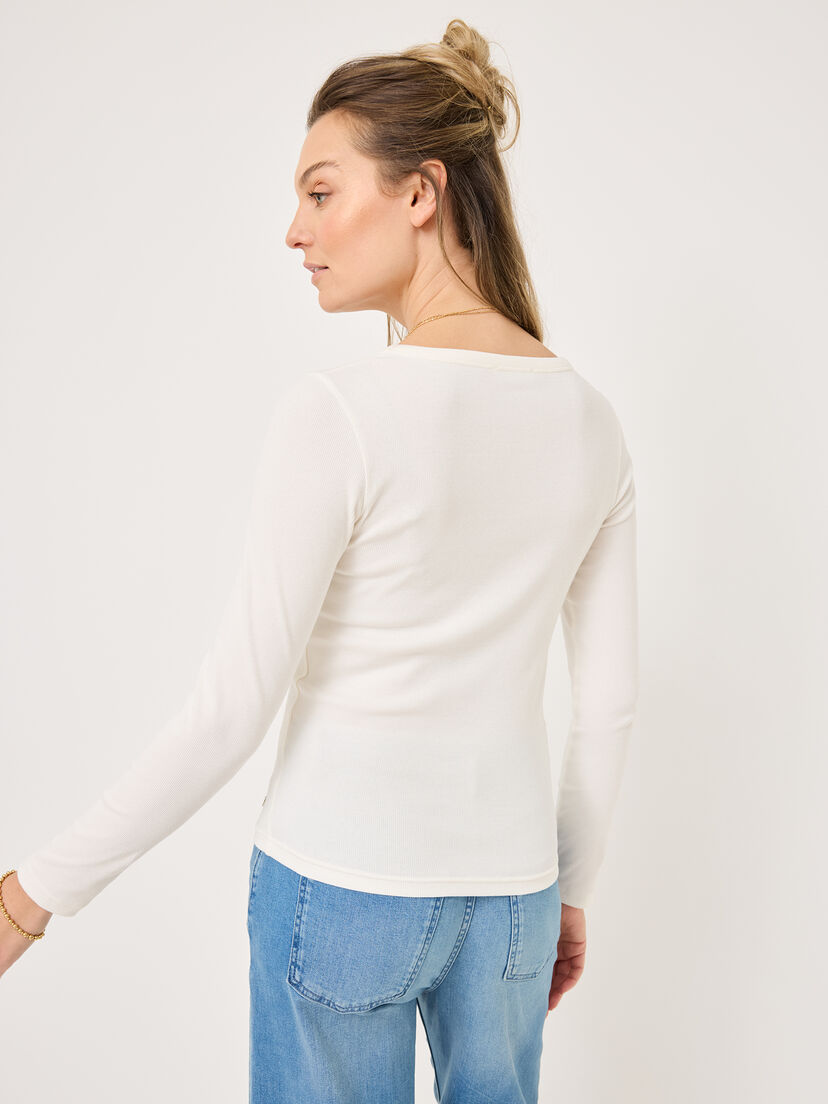Shirt met lange mouwen, Bright White, hi-res