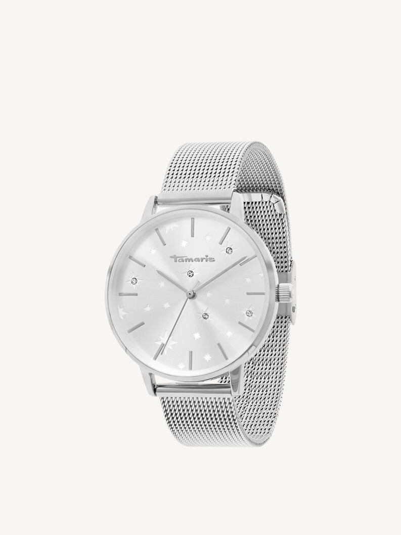 Uhr, silber-silber sunray, hi-res