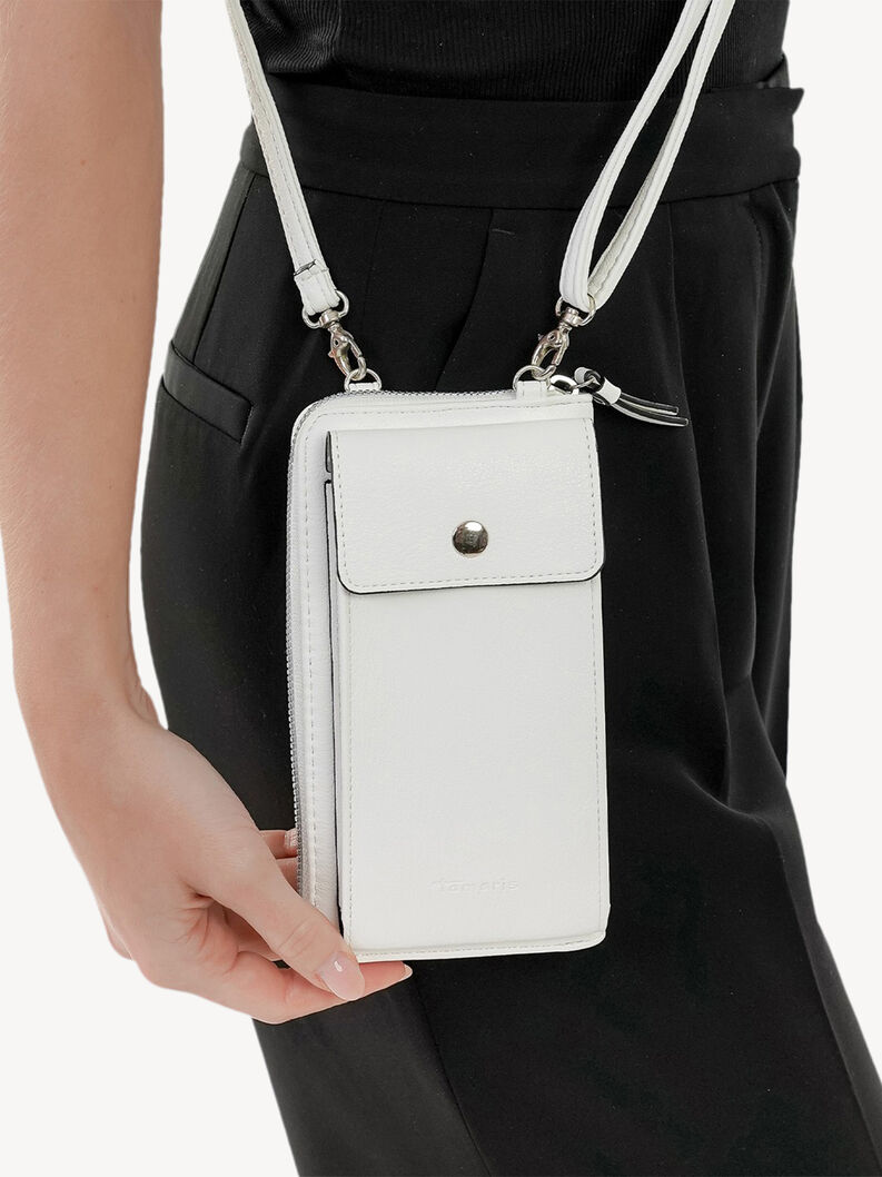 &Eacute;tui pour t&eacute;l&eacute;phone portable - blanc, white, hi-res