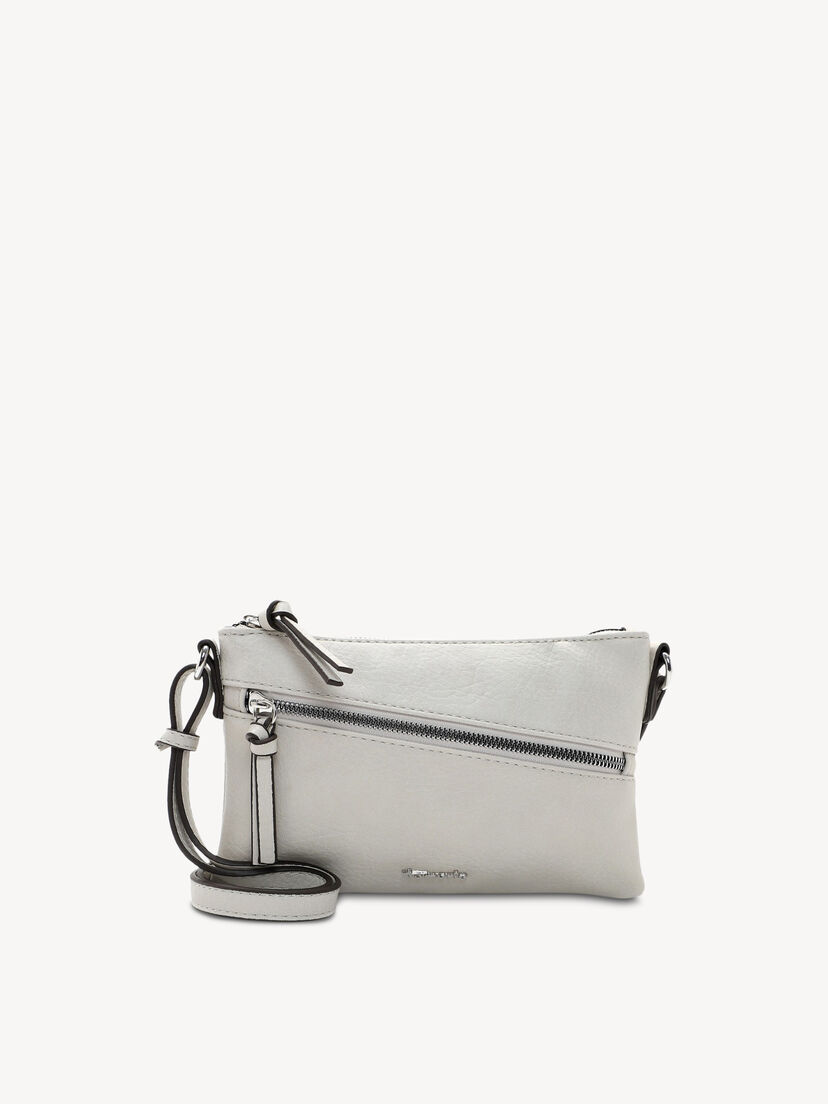 Schoudertas - beige, beige satin, hi-res