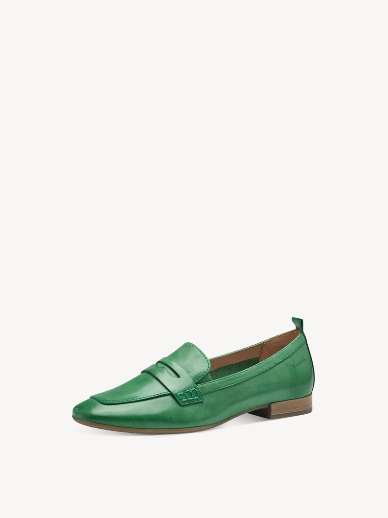 Leather Slipper - green, GREEN, hi-res