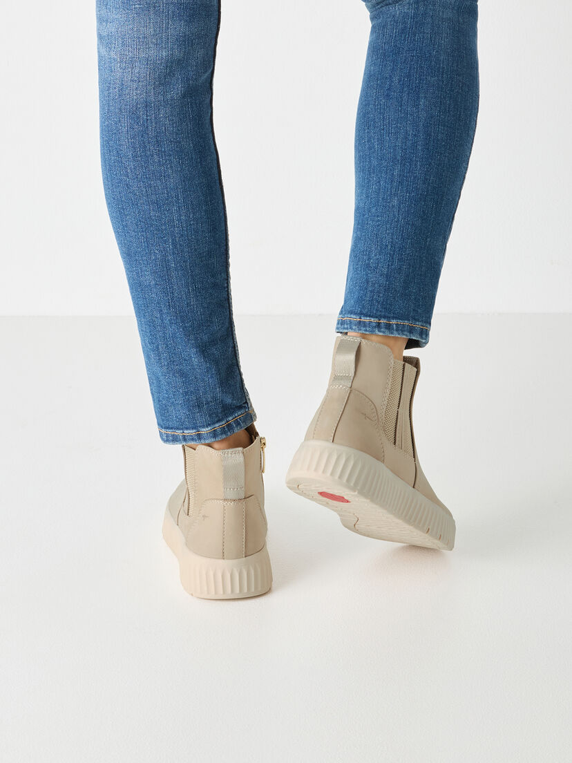 Leren Chelseaboot - beige, beige, hi-res