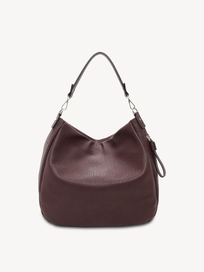 Handbag - red, wine, hi-res