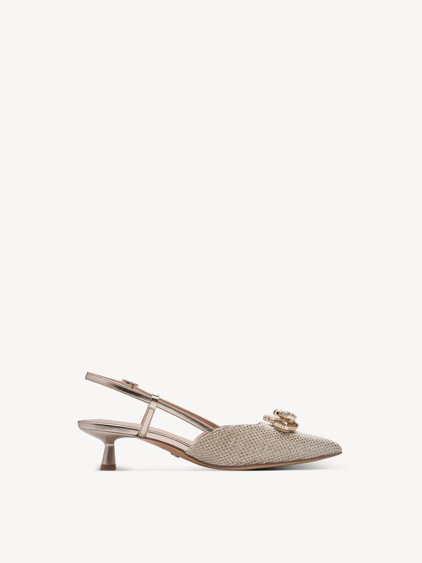 Slingpumps - grijs, PEARL GLAM, hi-res