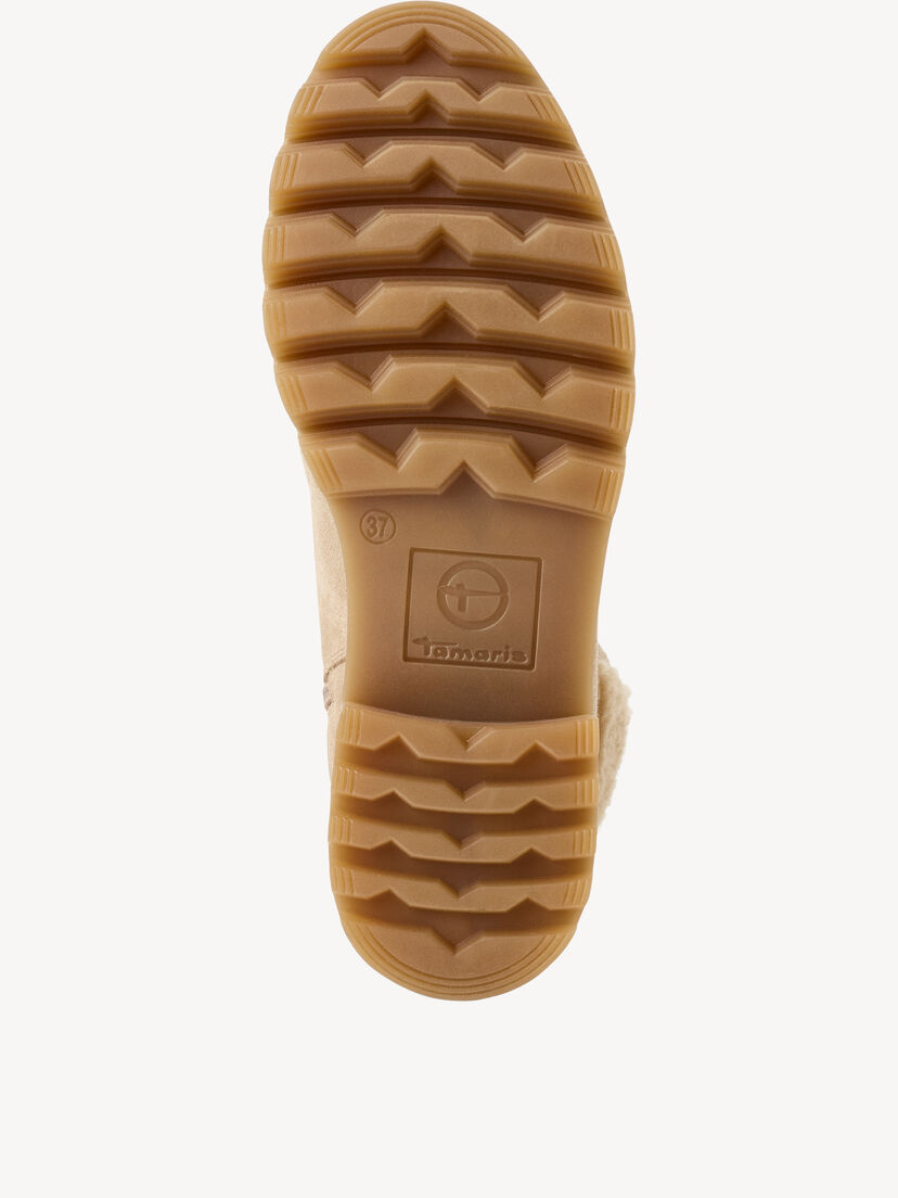 Enkellaarsje - beige warme voering, beige, hi-res