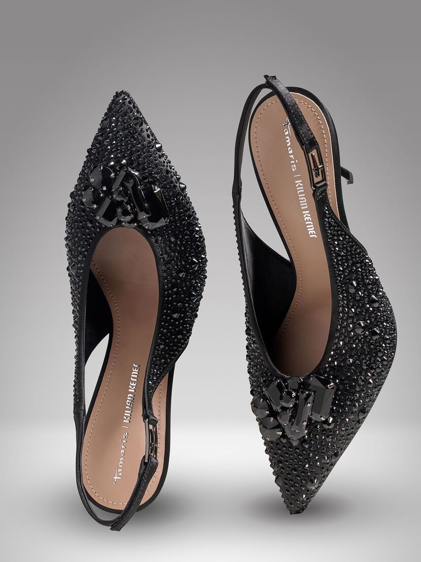 Slingpumps, BLACK, hi-res
