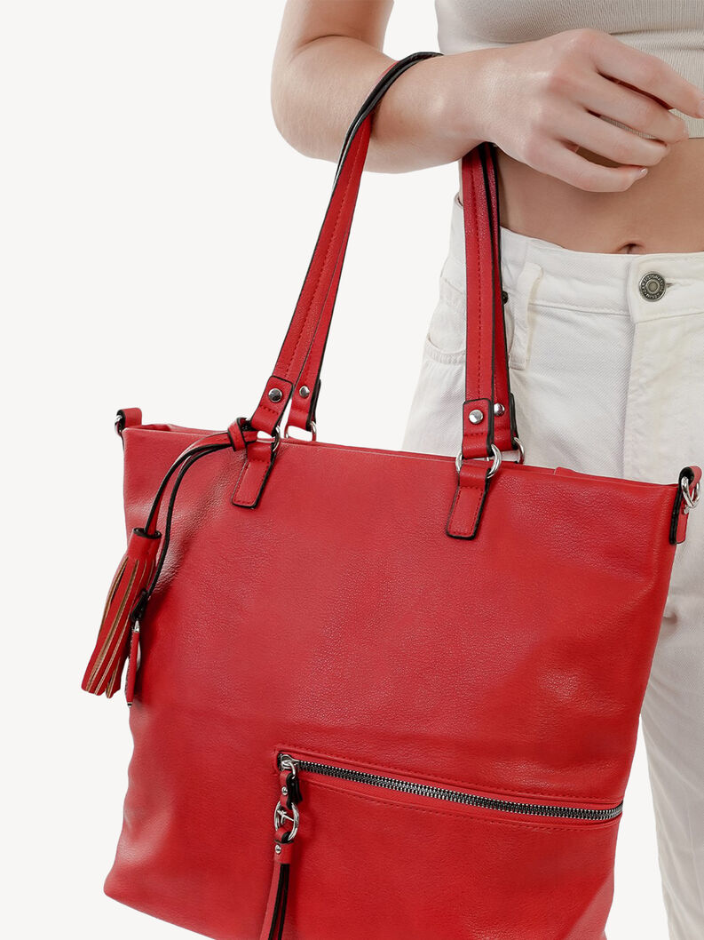 Shopping bag - red, red, hi-res