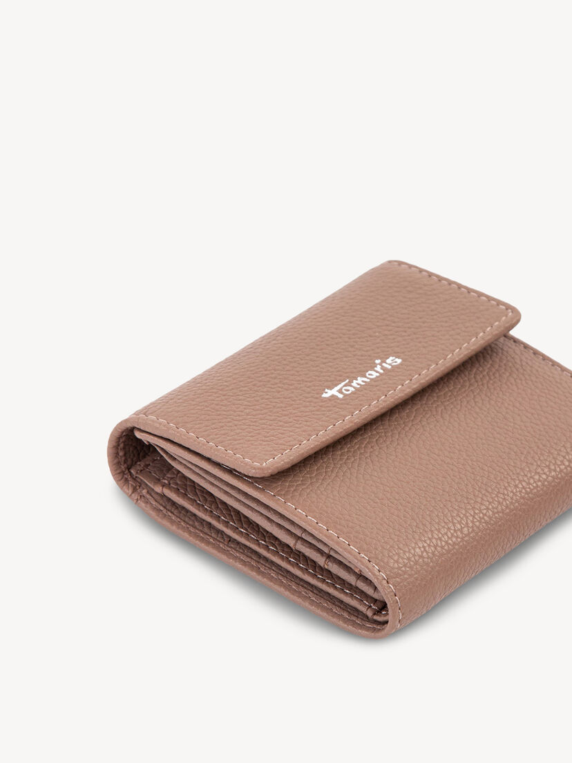 Leren Portemonnee - bruin, taupe, hi-res