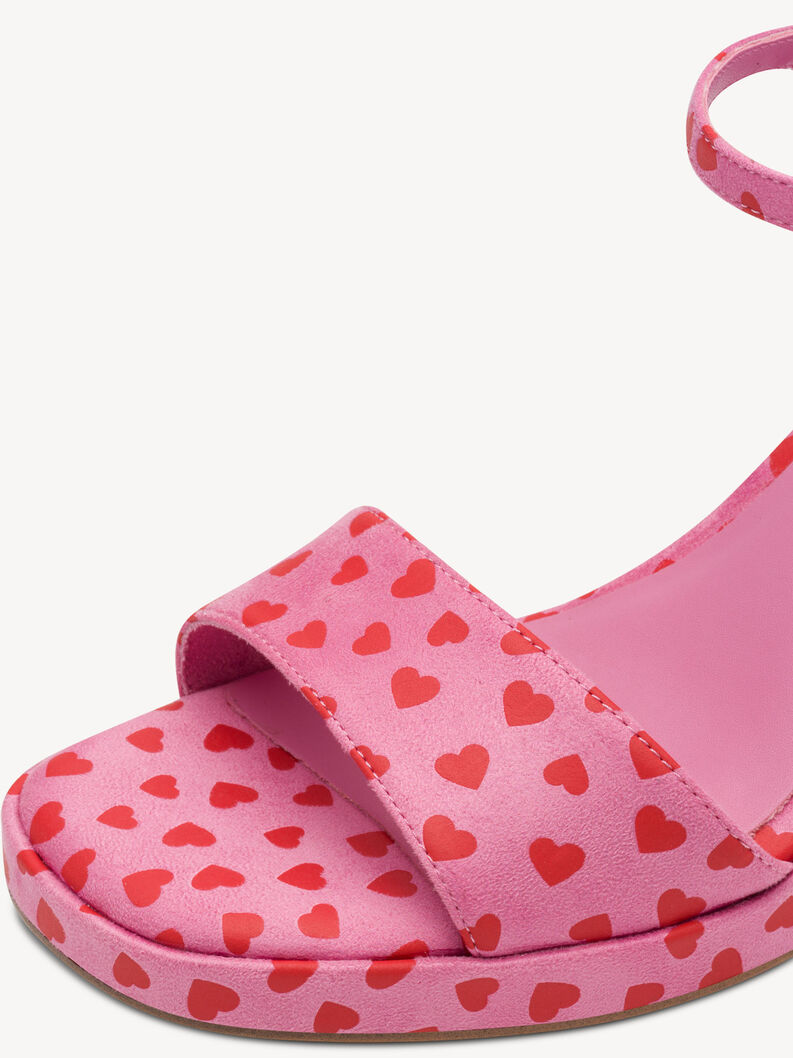 Heeled sandal - rose, PINK COMB, hi-res