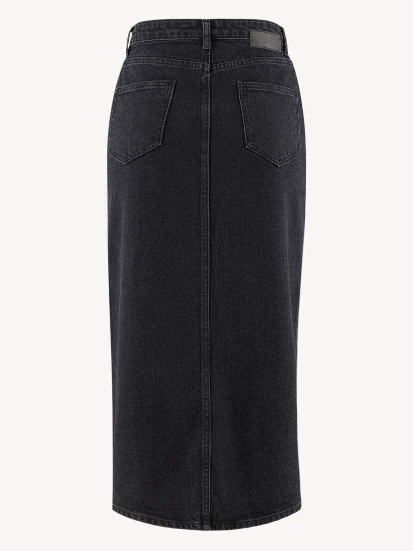 Denim rok - zwart, Wash Black Denim, hi-res
