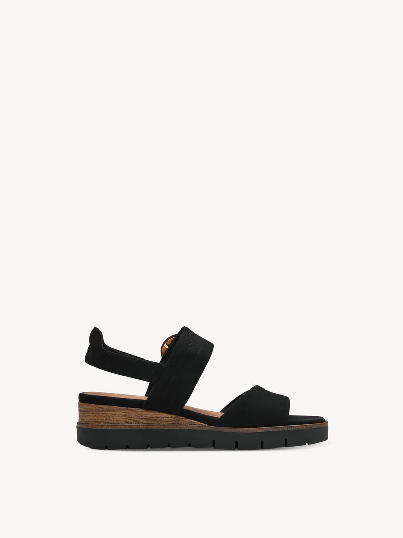 Heeled sandal, BLACK UNI, hi-res