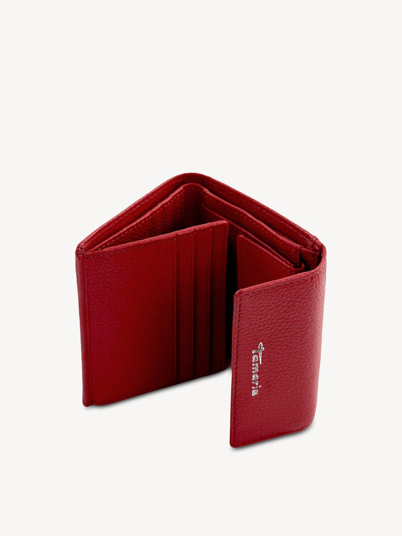 Leather Wallet - red, red, hi-res