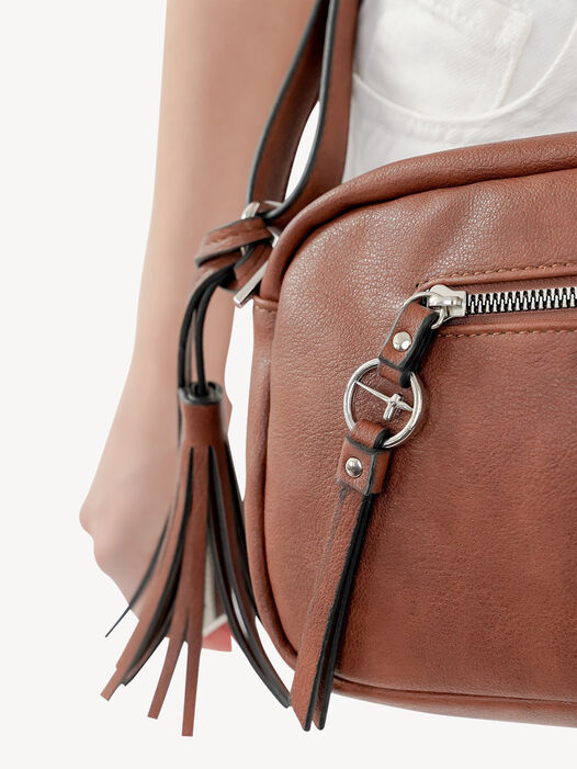 Schoudertas, cognac, hi-res