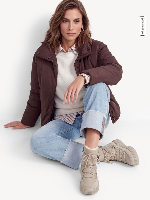 Stiefelette, beige, hi-res