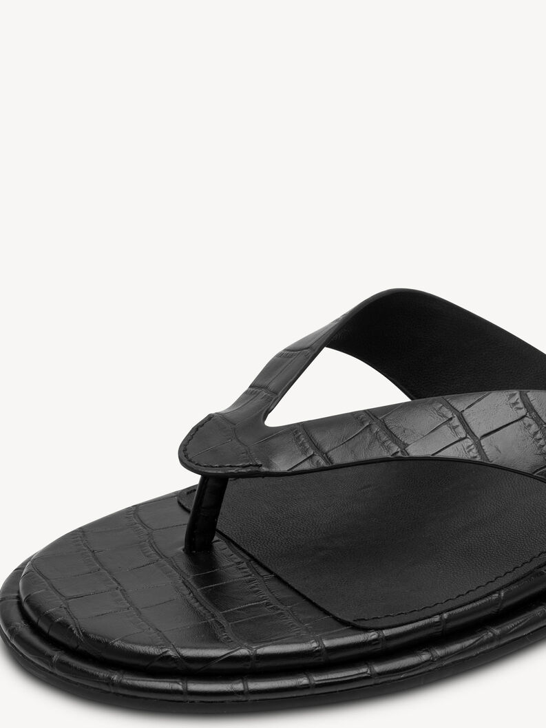 Žabky - čern&aacute;, BLACK CROCO, hi-res