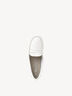 Leather Moccasin - white, WHITE, hi-res