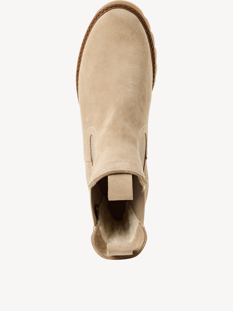 Leder Chelsea Boot - beige, BEIGE, hi-res