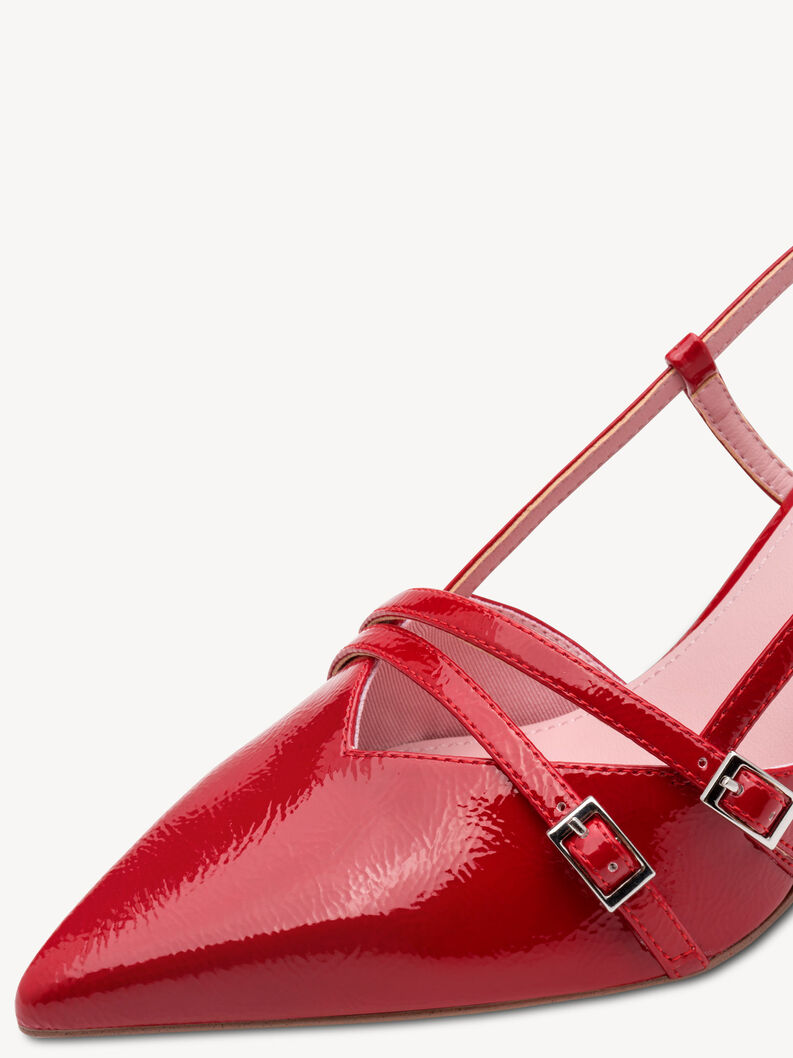 Scarpe con cinturino alla caviglia - rosso, RED, hi-res