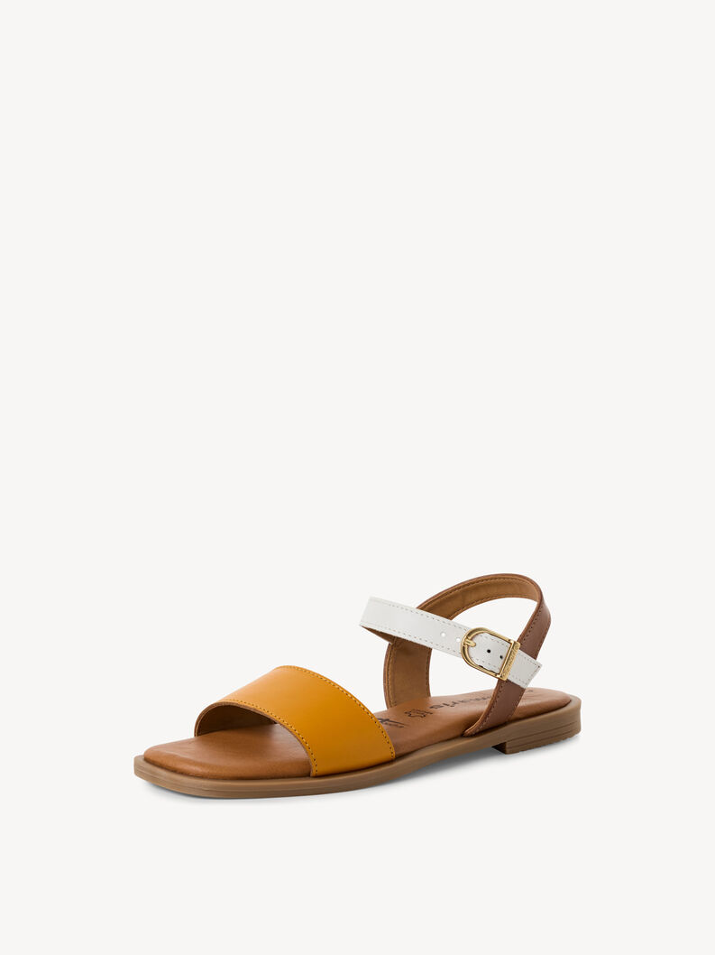 Sandale en cuir - beige, CUOIO COMB, hi-res