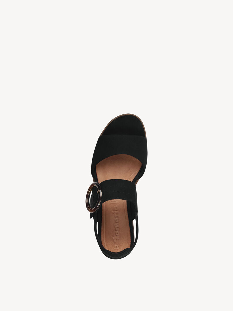 Heeled sandal, BLACK UNI, hi-res