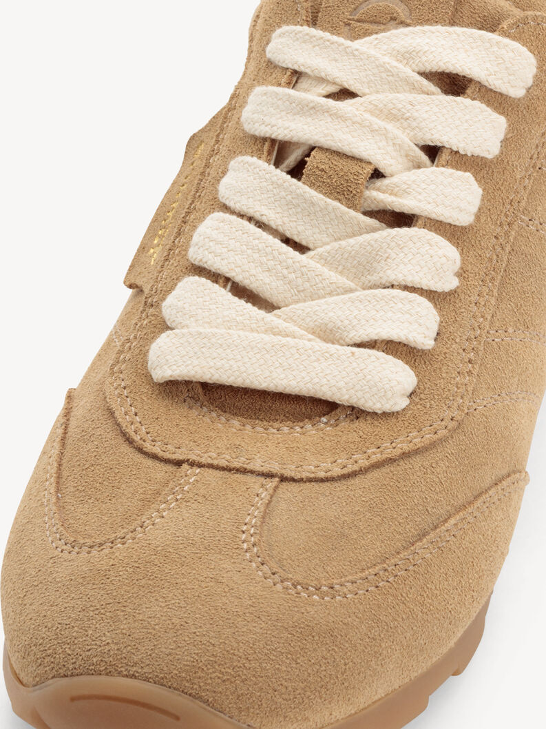 Basket en cuir - beige, SAND, hi-res