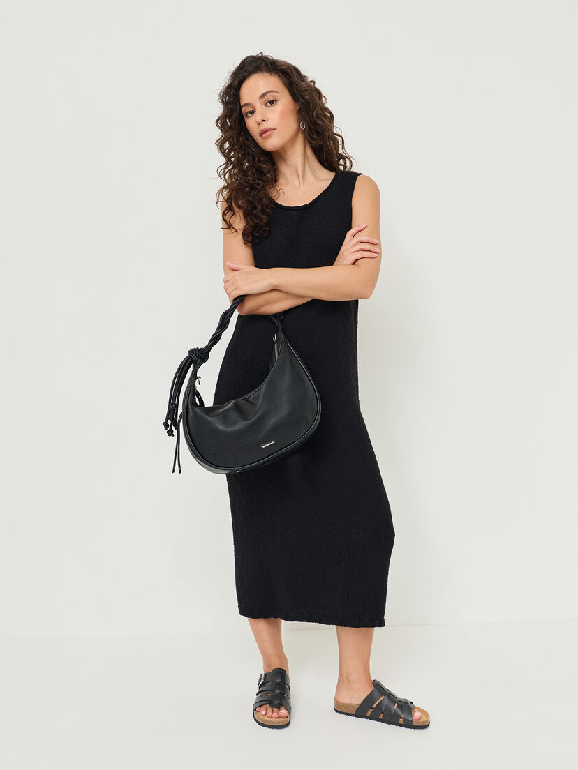 Leren Slipper - zwart, BLACK LEATHER, hi-res