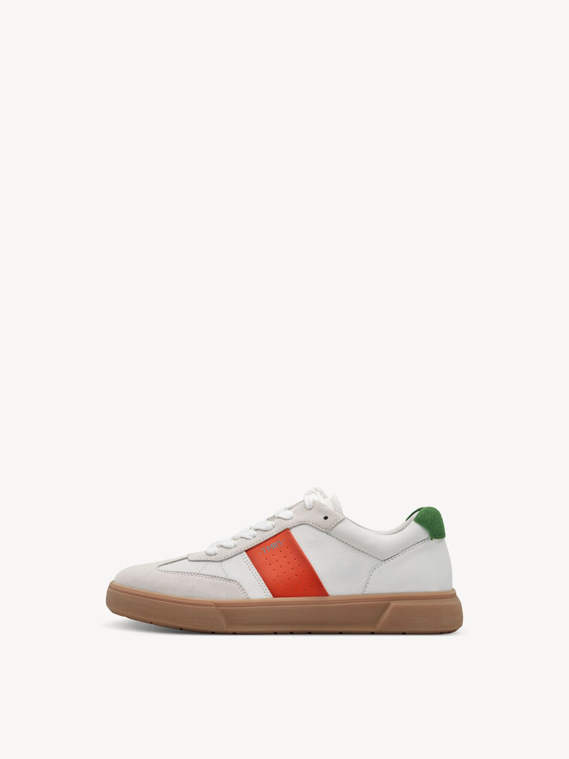 Sneaker, WHITE/ORANGE, hi-res