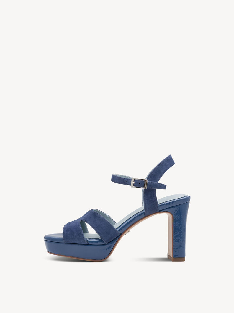 Heeled sandal, BLUE, hi-res