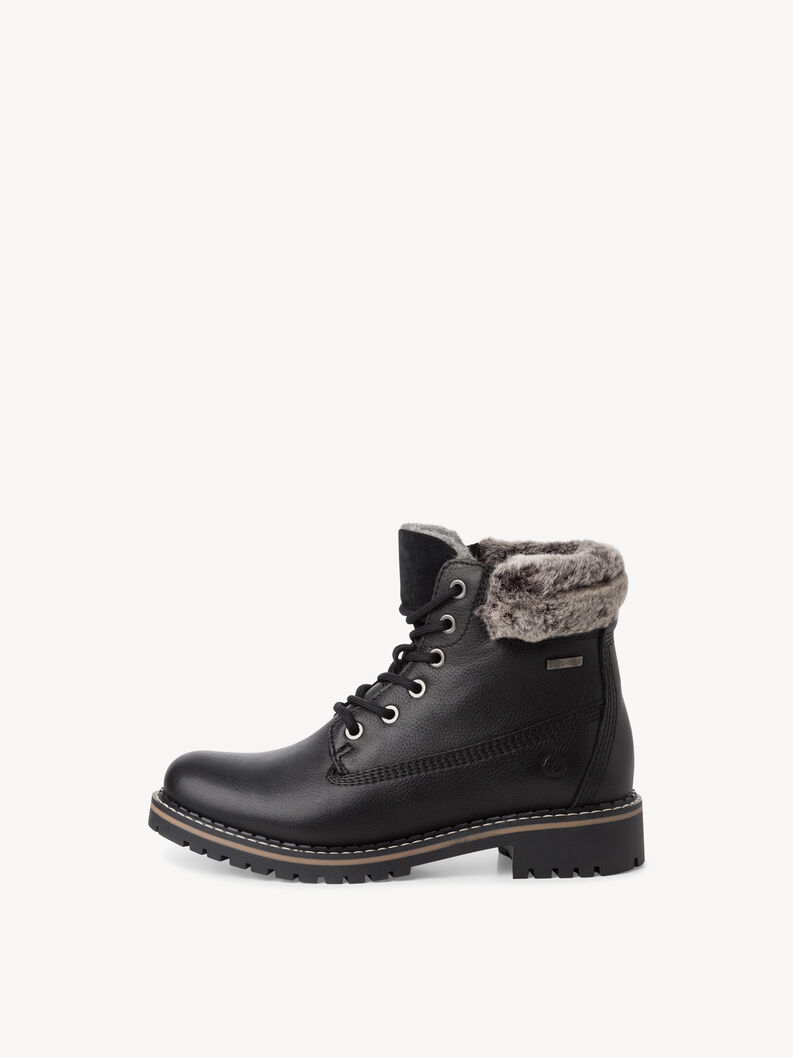 Bootie - black warm lining, BLACK LEA/FUR, hi-res