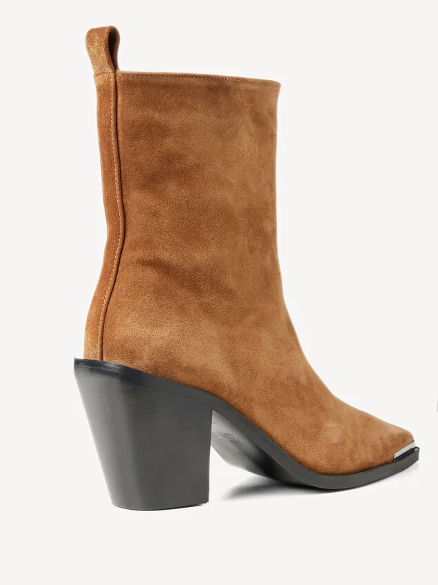Leather Bootie - brown, cognac, hi-res