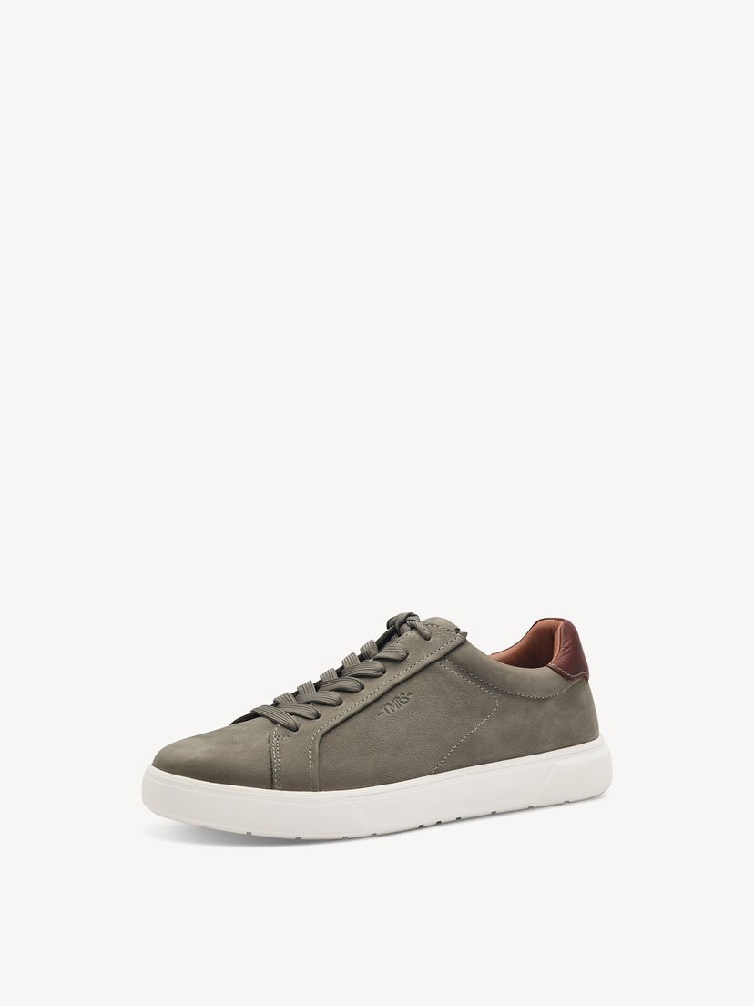 Leren Sneaker - groen, OLIVE, hi-res