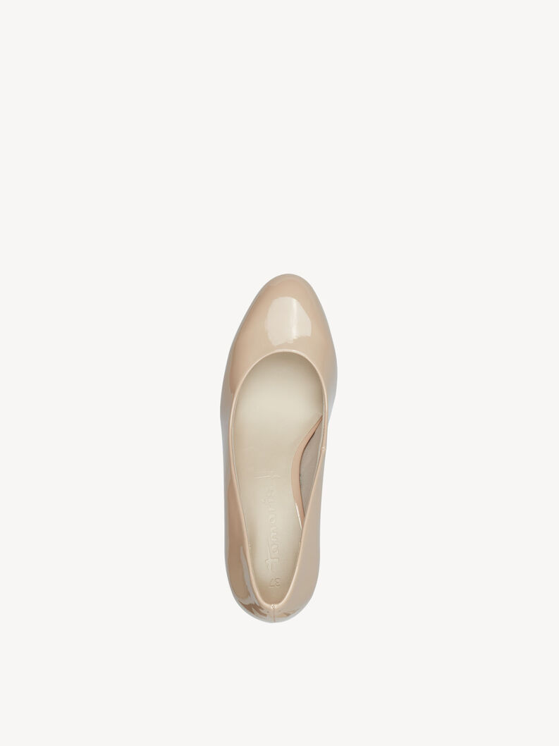 Escarpin - beige, NUDE PATENT, hi-res