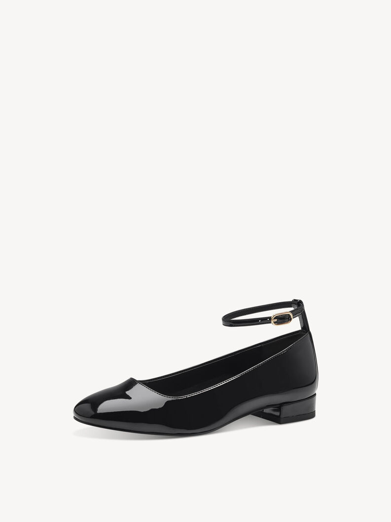 Ballerina - zwart, BLACK PATENT, hi-res