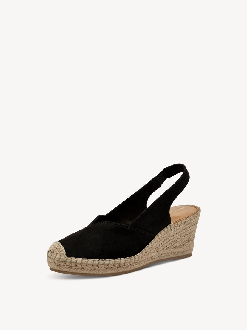Espadrilles - zwart, BLACK, hi-res