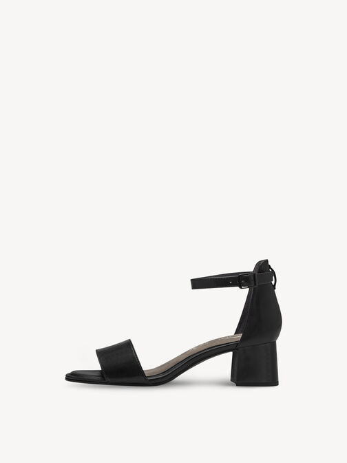 Heeled sandal, BLACK NAPPA, hi-res