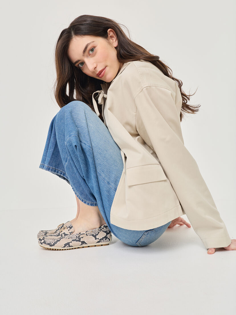 Mocassin, BEIGE SNAKE, hi-res