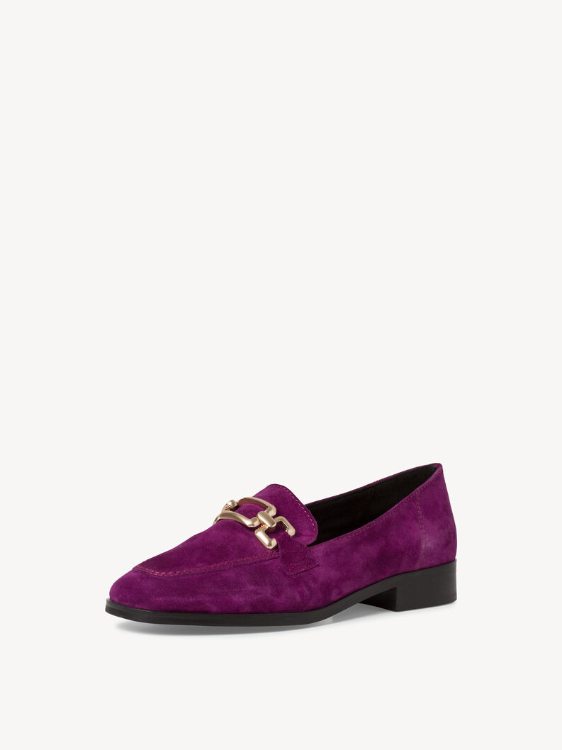 Lederslipper - lila, PURPLE, hi-res