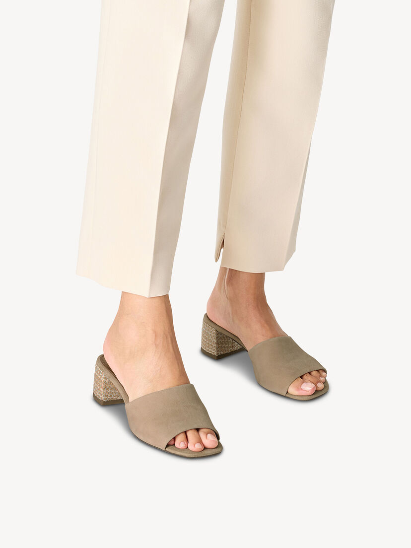 Leren Slipper - bruin, TAN SUEDE, hi-res