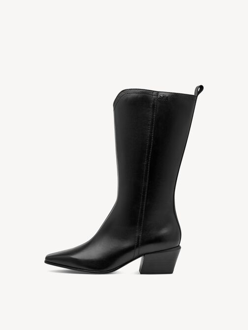 Boots, BLACK LEATHER, hi-res